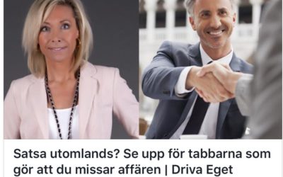 Satsa utomlands? Några goda råd om kultur